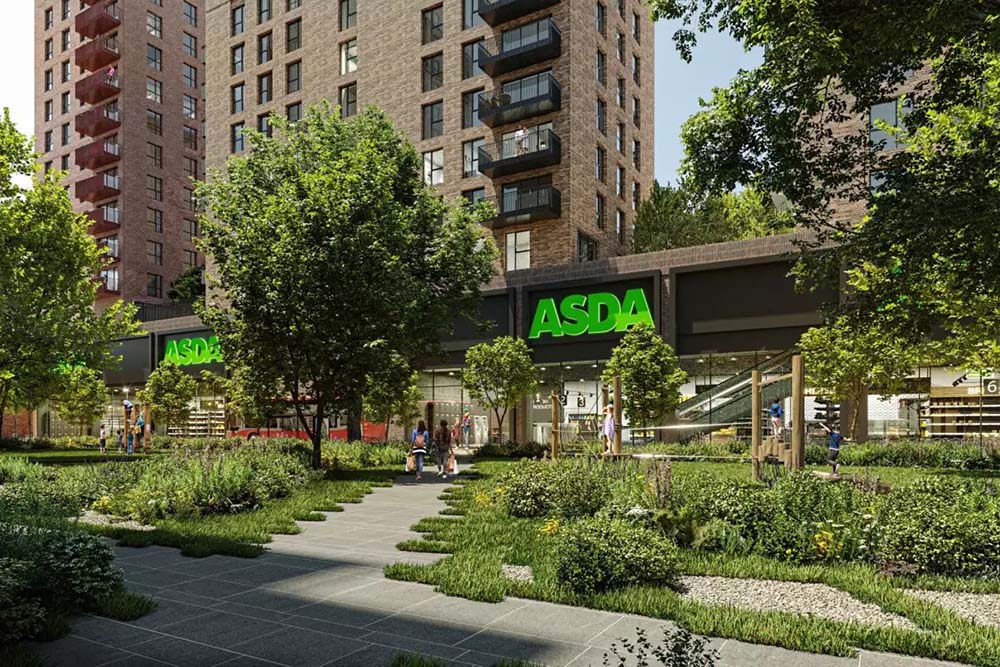 Asda ventures into mixed-use development proposing a new store and housing on the site of one of its superstores.